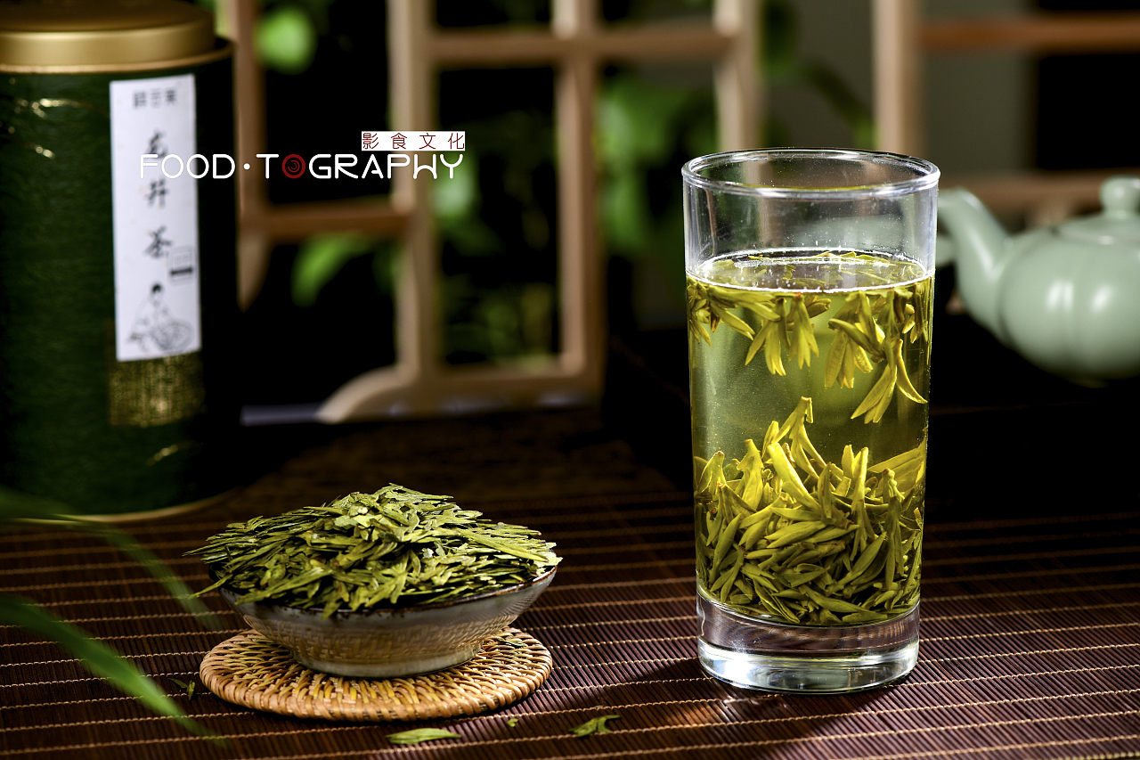 茶葉龍井 綠茶 茶葉攝影茶葉拍攝西湖龍井|攝影|產品攝影|影食文化 -